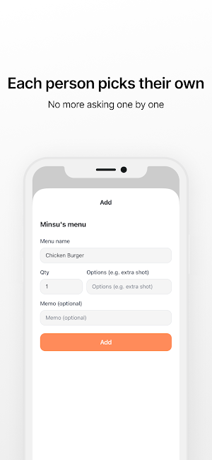 Orderly - Easy Group Orders Screenshot 1
