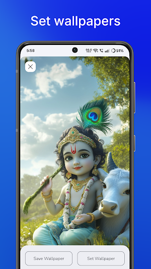 Krishna Ringtones & Wallpapers Screenshot 3