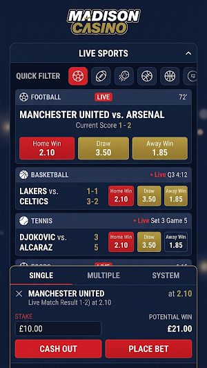 Madison Casino Screenshot 1