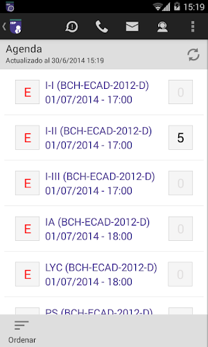 MiISP Móvil Docentes Screenshot 1