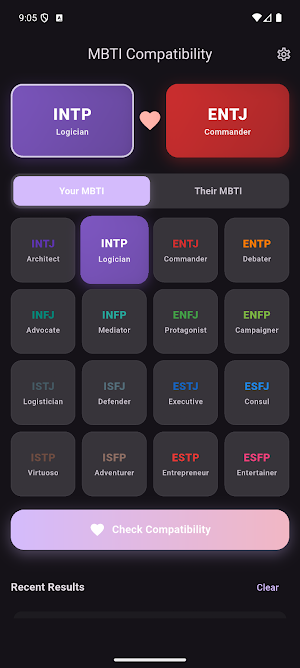 MBTI Compatibility Screenshot 0