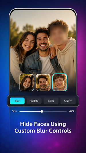 BlurCut: Face Blur & Eraser Screenshot 1