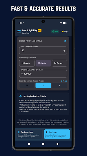 Loan Eligibility Calculator Screenshot 2
