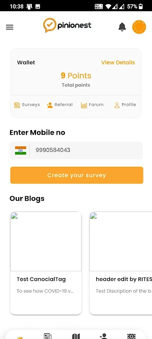 Opinionest: Surveys & rewards Screenshot 2