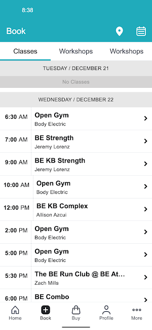 The Body Electric Yoga Company screenshot 2