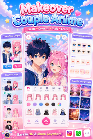 Anime Avatar & Couple Maker Screenshot 1