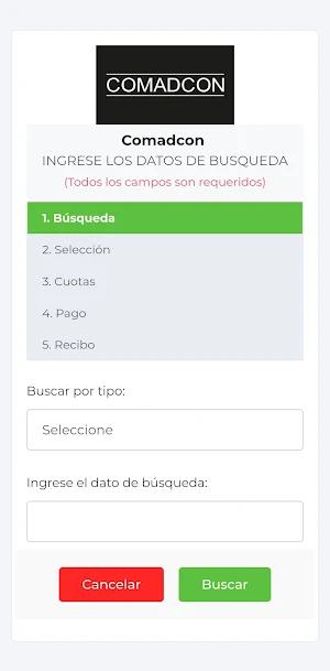 Comadcon - Mis Pagos Screenshot 2