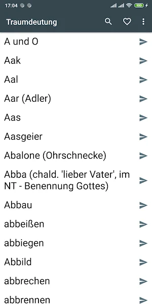Traumdeutung Screenshot 2