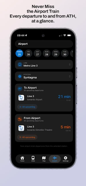 Syrmos: Athens Rail Times Screenshot 0