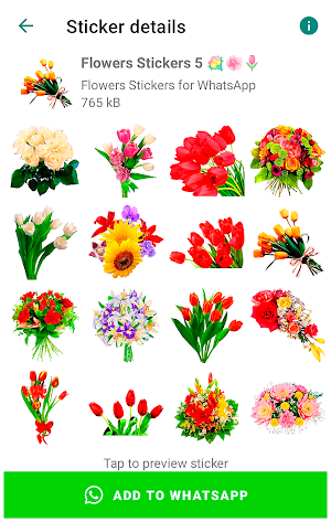 Flowers Stickers for WhatsApp Screenshot 2