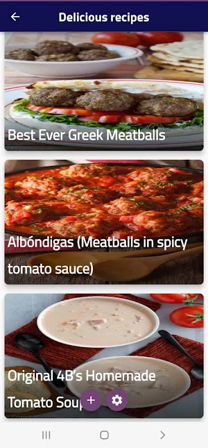 Delicious recipes Screenshot 1