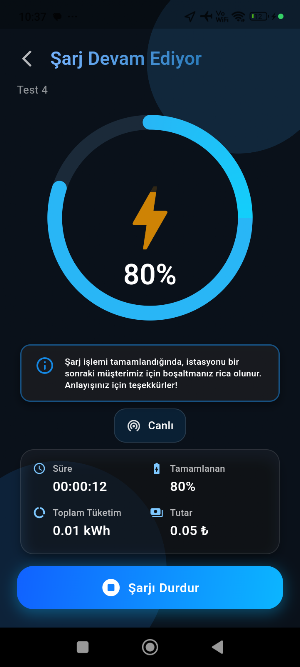 Şarjlı Enerji – Şarj İstasyonu Screenshot 2