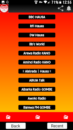 Hausa VOA Radio BBC RFI DW Screenshot 3