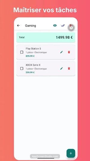 Ma liste Screenshot 3