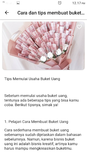 Cara Buat Hiasan Buketuang Screenshot 1