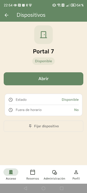 Fecha - Accesos y reservas Screenshot 1