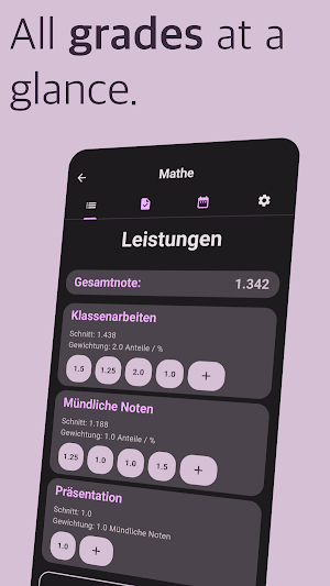 OneGrade - Your School Manager Screenshot 2