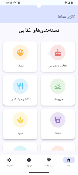اندازه گیری کالری خوراکی ها Screenshot 0