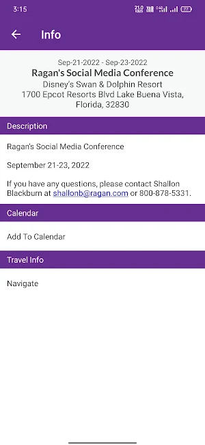 Ragan Communications Events Screenshot 2