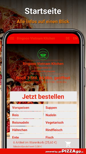 Bingooo Vietnam Kitchen App Screenshot 1