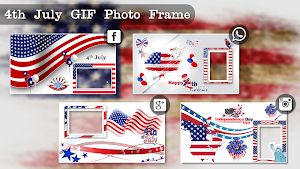 4th July GIF Photo Frame / 4th of July Photo Frame Screenshot 1