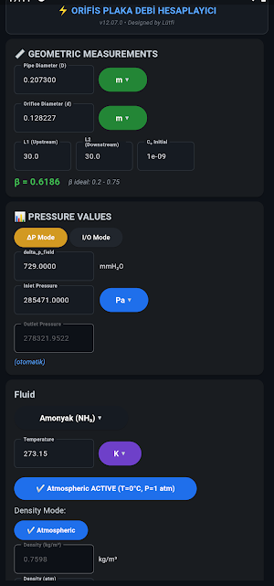 Orifice Flow Calculator Screenshot 0