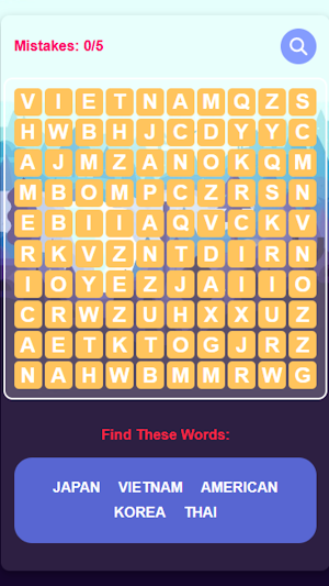 Word Search Game Screenshot 0