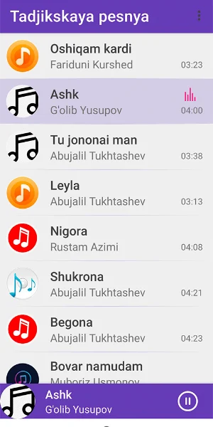 Tadjikskaya pesnya Screenshot 3