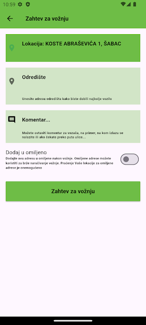 Gradski Taxi Šabac Screenshot 0