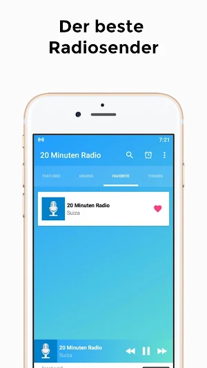 20 minuten radio App Screenshot 1