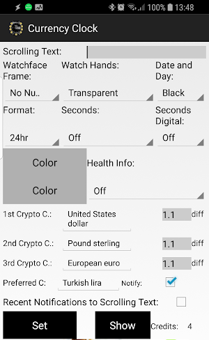 Currency Clock for Gear S2/S3 Screenshot 0