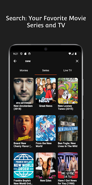 Xtream IPTV: Live TV Player Screenshot 2