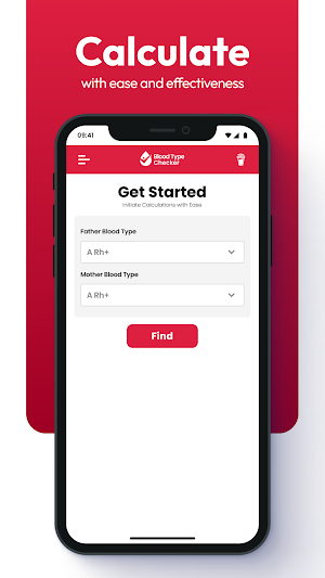 Blood Type Checker Blood Group Screenshot 1