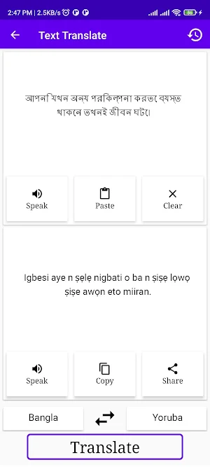 Bangla To Yoruba Translator Screenshot 1