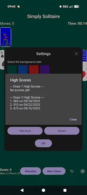 Simply Solitaire Screenshot 2