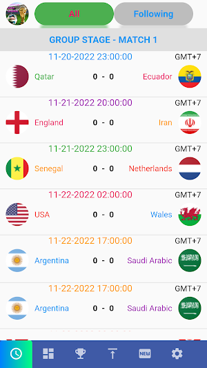 All Football Matches Schedule Screenshot 1