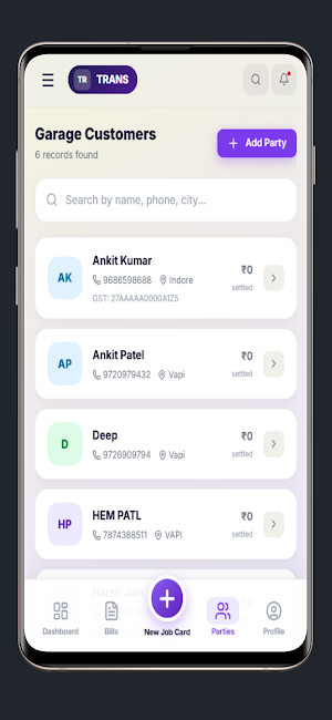 Trans billing Screenshot 3