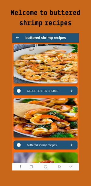 buttered shrimp recipes Screenshot 1
