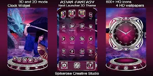 Asian Fantasy 3D Next Launcher theme Screenshot 1