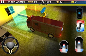 Truck Parking 3D: Fire Truck Screenshot 1