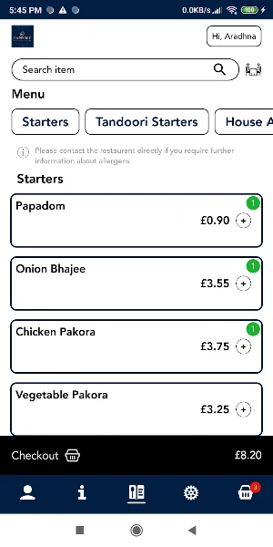 Sapphire Restaurant Screenshot 1