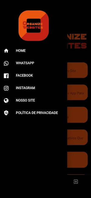 Organize Websites - Crie seu site e aplicativos Screenshot 2