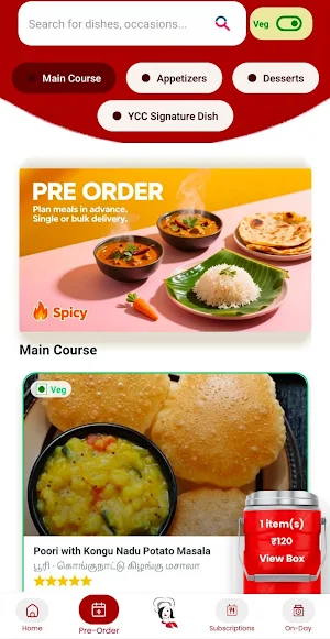 YCC – Home Food Delivery Screenshot 3