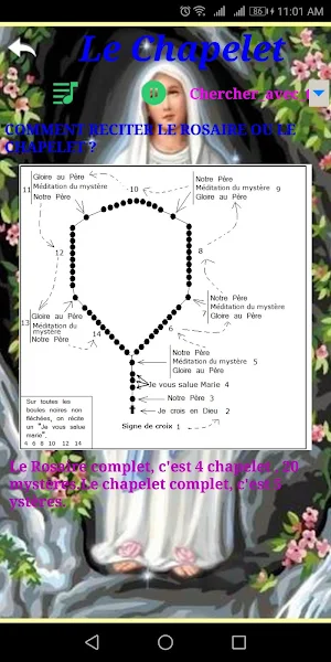Chapelet et le Rosaire. Screenshot 1