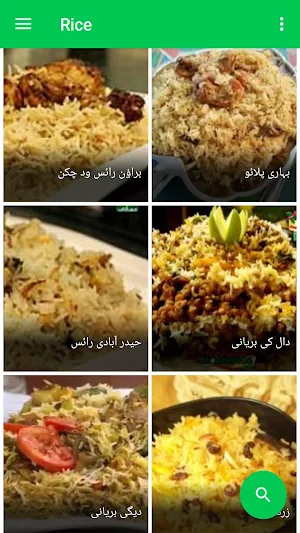 Rice Recipes in Urdu Screenshot 0