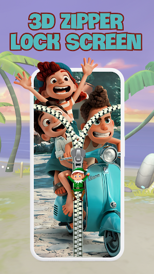 3D Zipper Lock Screen Screenshot 0