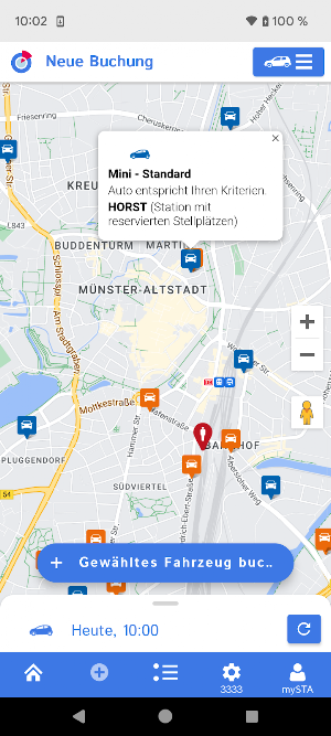 Stadtteilauto CarSharing Screenshot 2