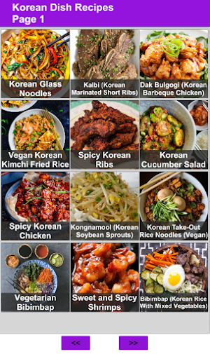 Korean Food Recipes : Cookbook Screenshot 0