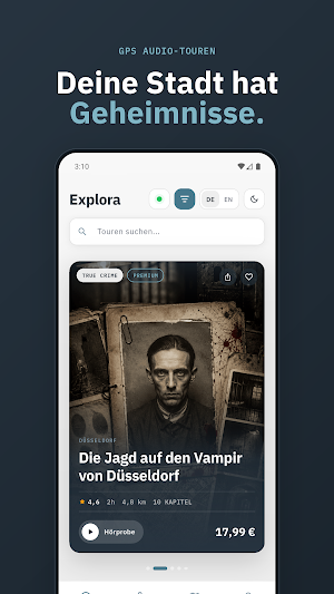 Explora – True Crime Tours Screenshot 1