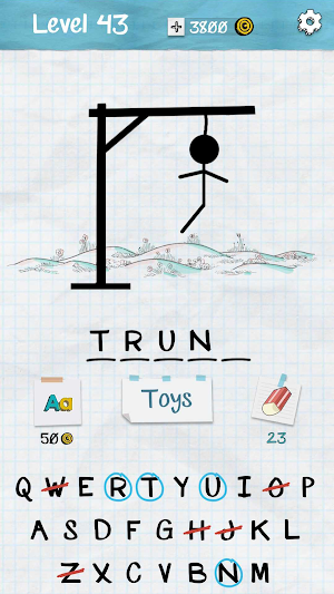 Hangman - Offline games Screenshot 1